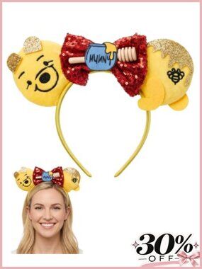 3D Bee Ears Headband Costume Headwear for Halloween Cosplay Party